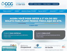 Tablet Screenshot of centroclinicogaucho.com.br
